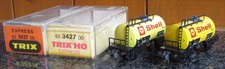 TRIX  EXPRESS 2 Kesselwagen SHELL 3427 unbespielt. OVP, TOP
