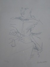original Oskar Kokoschka Lithographie, handsigniert, limitiert 162 von 175, 1972