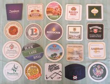 aus Bierdeckelsammlung,  20 verschiedene Bierdeckel 