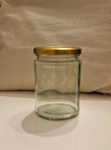 Glas 500ml mit golddeckel für - golddeckel,
