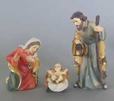 Heilige Familie 4-teilig für Krippenfiguren Größe 11 cm Polyresin, Josef (10 cm)