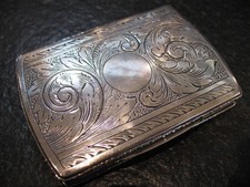 Schnupftabakdose Silber 800 Tabatiere Visitenkartenetui Jugendstil 1910