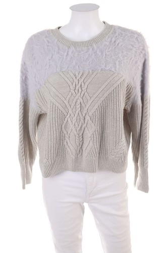 Pullover zopfmuster m grau - zopfmuster,
