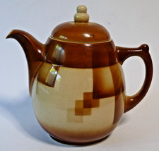 Kaffeekanne Julius Paul BUNZLAU 200/6 Spritzdekor 20er 30er