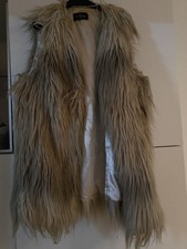 Damen Fellweste Gr. S 36 Braun