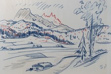 Fritz Zalisz Landschaft Tal