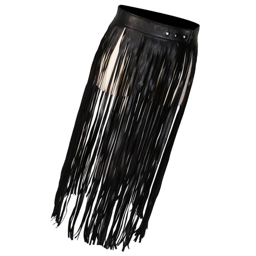 Hippie boho leder lang - leder,