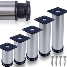 4 Möbelfüße EDELSTAHL