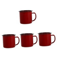  4 Pcs Emaille Tasse Klein