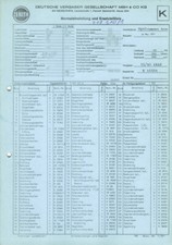 Datenblatt Einstelldaten