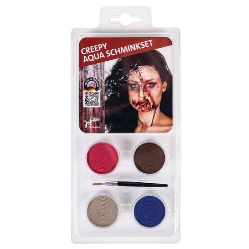 Creepy aqua schminkset - aqua,