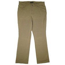 MAC Melanie Lord Damen Stretch Jeans Hose straight Leg high 48 XXL W36 L32 Khaki