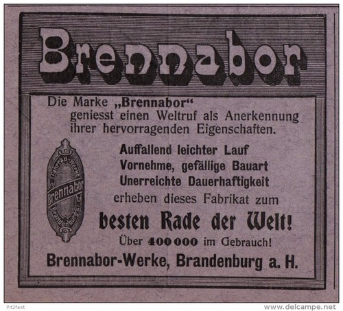 Original werbung 1906 - original,