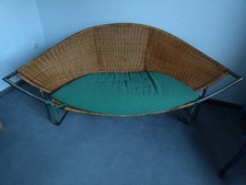 Sofa gebraucht, Metall mit Korb und Polster, 1.8m breit, 300€, 