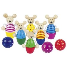 Goki Kegelspiel Speedy Holz Kinder Spielzeug Sportspiel 56943 NEU