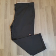 Dickies Hose Doppel Knie Double Knee Grau Loose Fit Arbeit Casual Chino