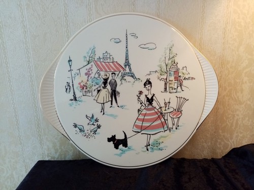 Vintage tortenplatte 50er - ,