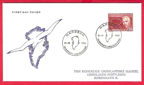Grönland fdc vom 1963 - fdc, 21.11.1963