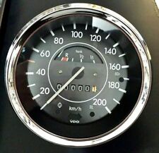 VW Käfer 1303 Tacho 200 km/h komplett überholt mit Chromring Mwst. ausweisbar !!