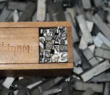 Buchstabensalat aus Bleilettern "ARISTON" 16p  5,5mm Bleischrift Lettern Letter