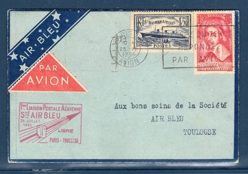 Toller flugbrief air bleu - toller,