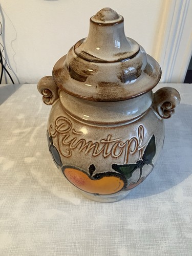 Alter keramik ton rumtopf - rumtopf, mit