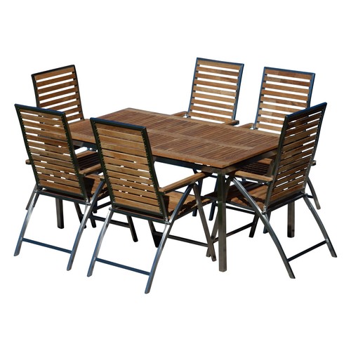 Gartengarnitur edelstahl teak - gartengarnitur,