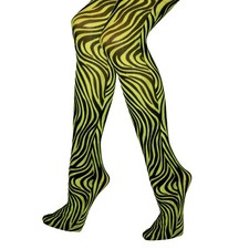 Strumpfhose Zebra Grün