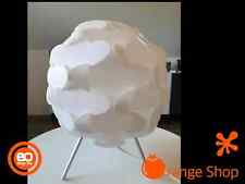 1990er IKEA Fillsta Lampe Tischlampe Nachttischlampe weiß Kunststoffschirm Swed