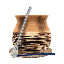 Mate Becher Braun Keramik