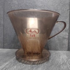 Melitta Kaffeefilter Filter 1x6 Kunststoff 1 Loch Dauerfilter Braun Transparent 
