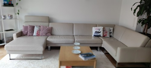 Moderne leder couch - moderne,