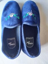 CASA MIA DAMEN HAUSSCHUHE , Blau Gr. 39