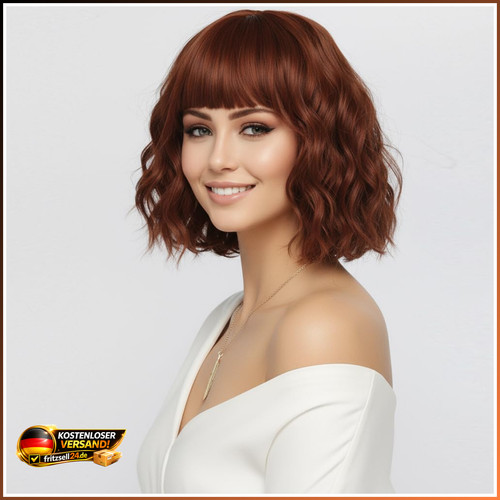 Kurzperücke damen auburn - damen,