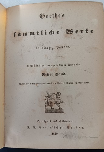 Goethe gesamtausgabe in - ,