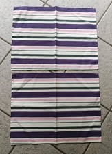 Betten Duscher Platzset Tischset Stoff 2 Stück Lila/Rosa/Weiß 45 x 35 cm 