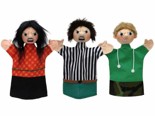 Handpuppen set 2in1 familie - set,