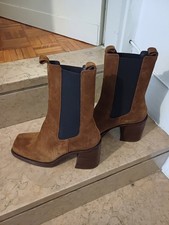 JONAK Stiefeletten mit Bossa Absatz, Lederkruste