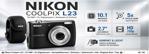 Nikon coolpix l23 - nikon, 5x