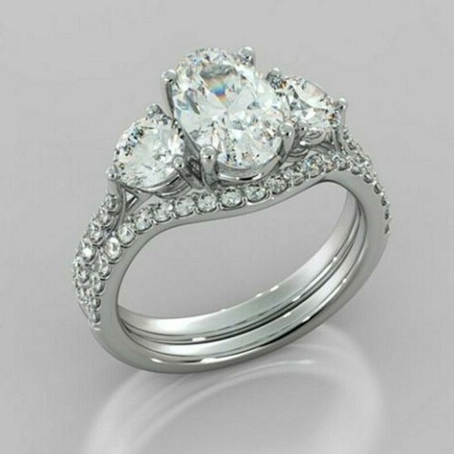 10ct oval moissanit - 4.10ct,