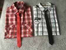 2er Set Herren-Hemd, Karro, Kurzarm, Maul Gr. L, Gold Label Gr. ? - evtl. L