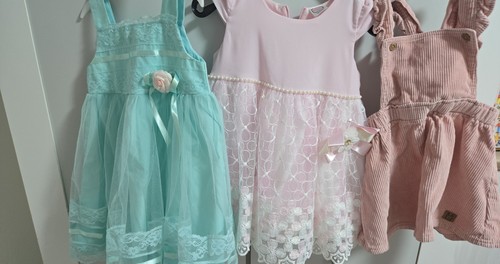 Mädchen kleider set - mädchen, gr.