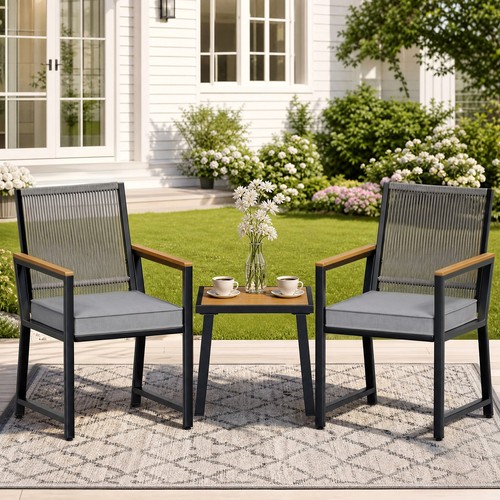 Teiliges rattan bistroset - 3-teiliges,