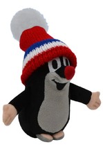 Der kleine Maulwurf mit roter MützeTrikolor, 15cm, Plüschtier Maulwurf