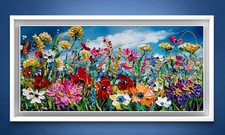 ORIGINAL ACRYL ÖL BLUMEN