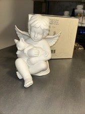 Porzellan Engel mit Katze