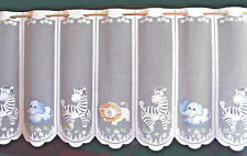 Scheibengardine Dschungel Kindergardine 7 Breiten Bistrogardine Löwe Zebra Neu 