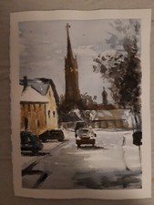 Aquarell Lambsheim 28 x 38