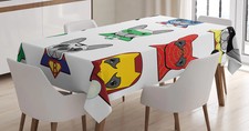 Abakuhaus, Hunde Tischdecke, 140 cm x 240 cm