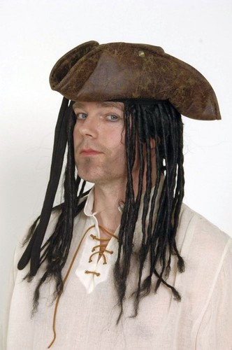 Piratenhut pirat braun - piratenhut,